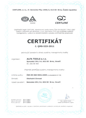 Certifikát